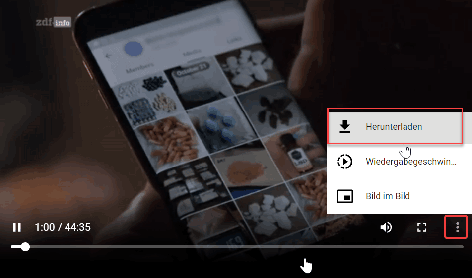 Video aus ZDF-Mediathek downloaden