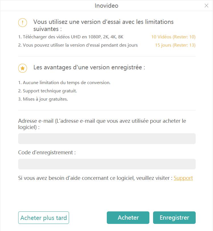 Version non-enregistrée