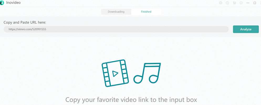 Colar link do Vimeo no Inovideo