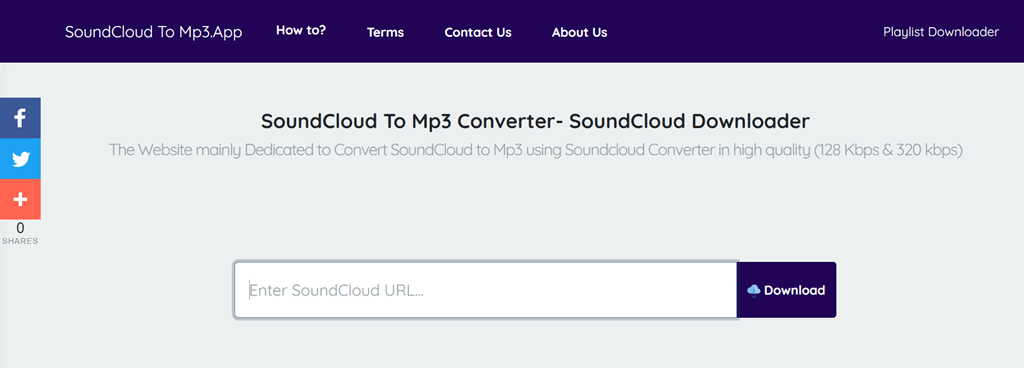 SoundCloud To MP3 Converter