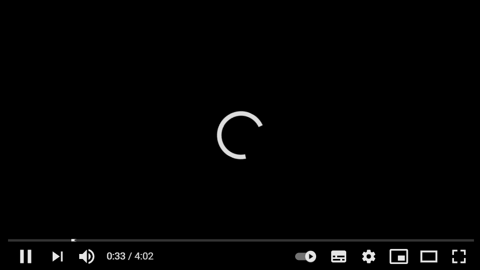 vídeo não está carregado
