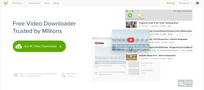 pagina inicial online 4K Video Downloader