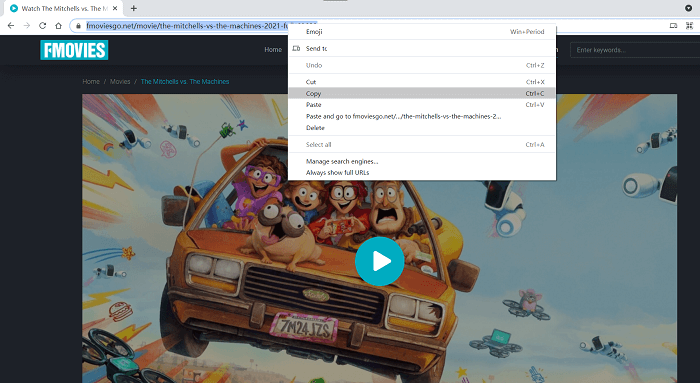 Copy Fmovies URL