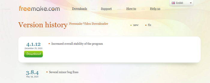 Freemake Video Downloader Update History