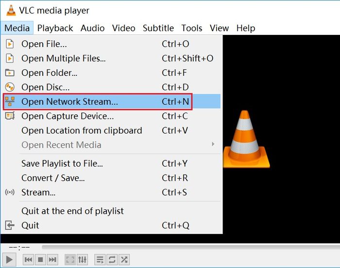 VLC Enter YouTube Video URL