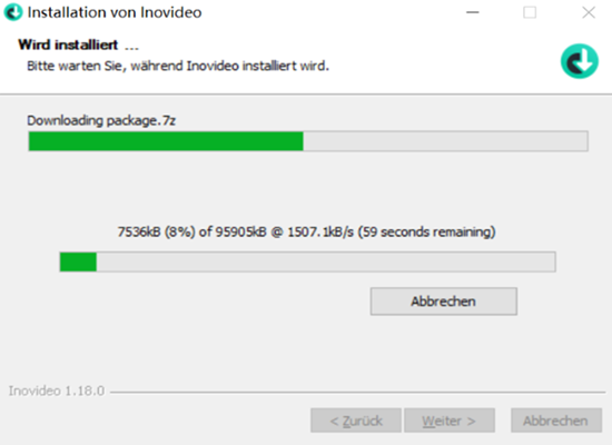 Installation von Inovideo