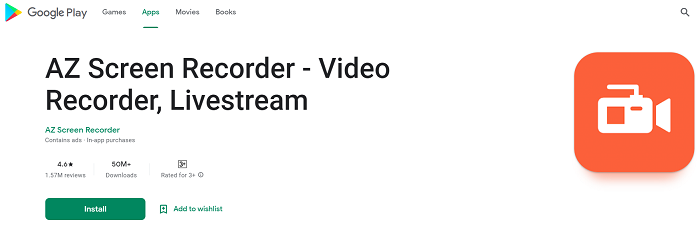 Install AZ Screen Recorder