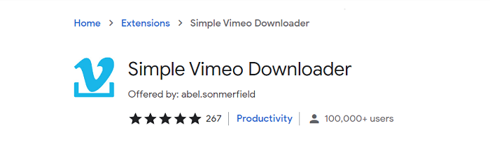 Vimeo Video Downloader for Chrome