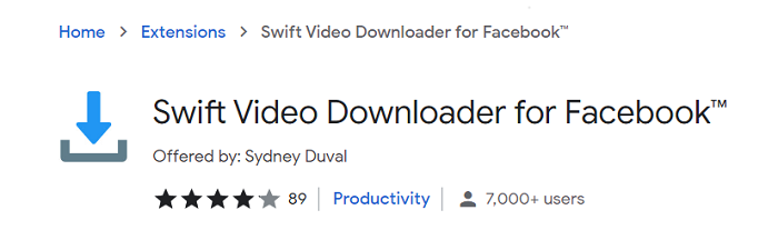 Facebook Video Downloader for Chrome