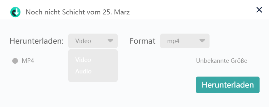 3sat Video oder Audio auswählen