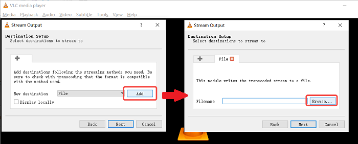 Add Video Path on VLC