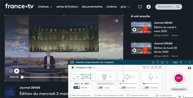 fixer une zone de France TV