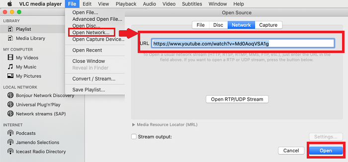 Open Network Setting on Mac