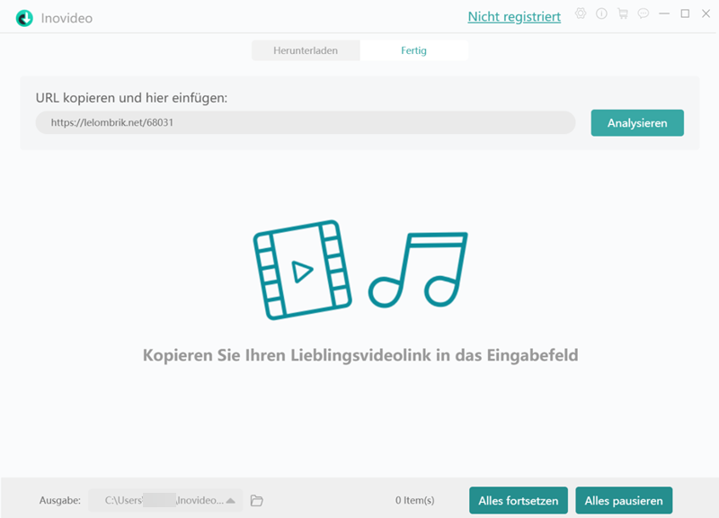 Video Link einfügen