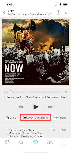 Bandcamp auf Handy herunterladen