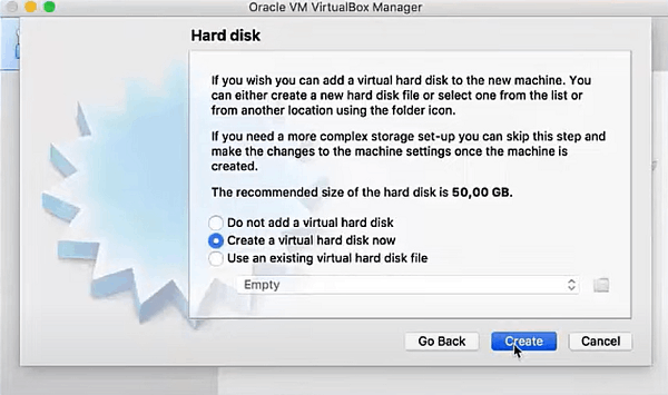 Create a Virtual Hard Disk