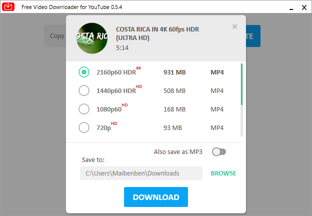 Free Video Downloader for YouTube