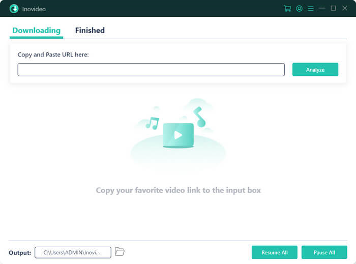 Inovideo URL Video Downloader Interface