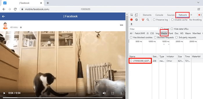 Download Facebook Video with Inspect