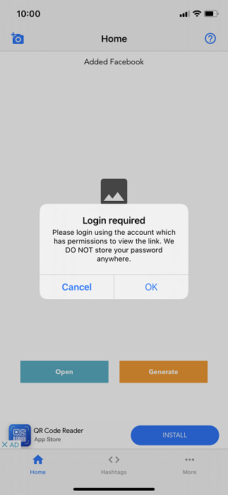 Login Conversation on Instagram Video Downloader