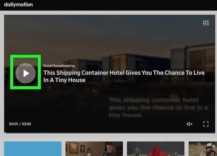 Play Video on the Dailymotion App
