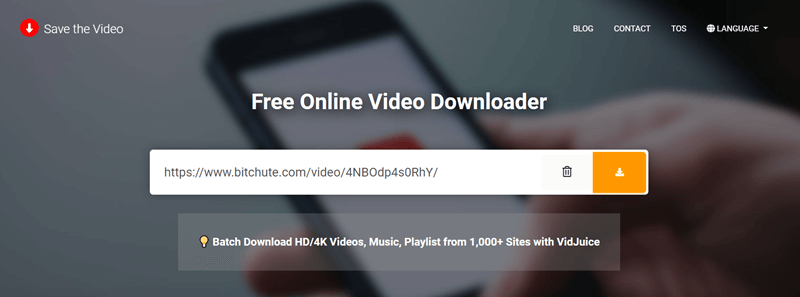 save the video seite