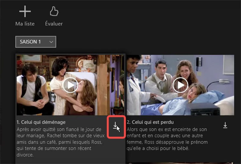 télécharger friends sur Netflix