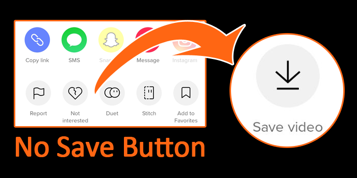 TikTok Video Missing Save Button