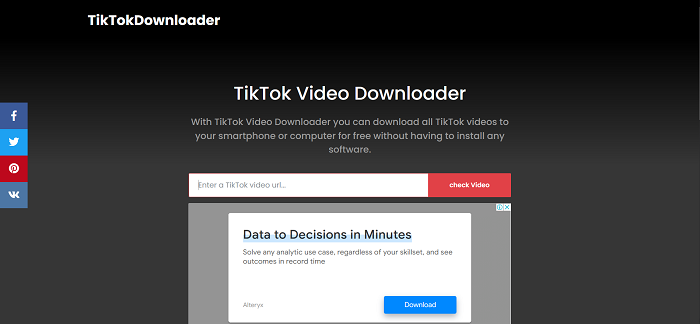  TikTokDownloader Homepage