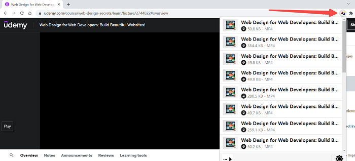 Download Udemy Course with Extension