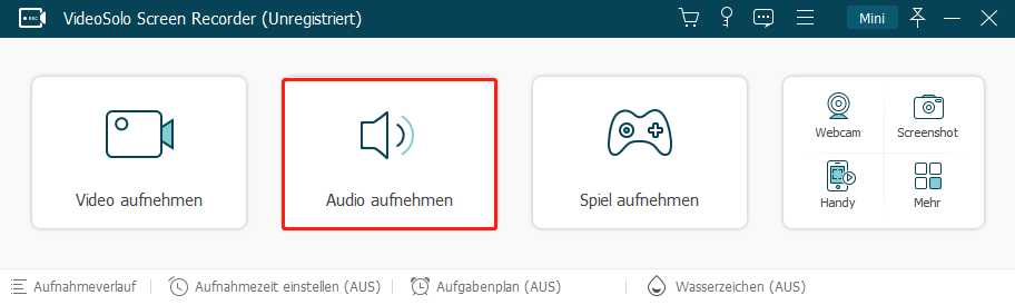 VSR Audio aufnehmen